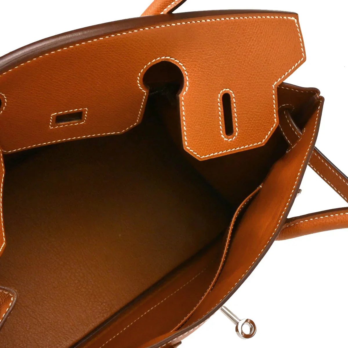Hermes 2005 Cognac Epsom Birkin 30 Handbag - Image 3