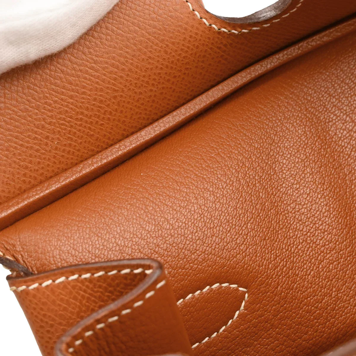 Hermes 2005 Cognac Epsom Birkin 30 Handbag - Image 8
