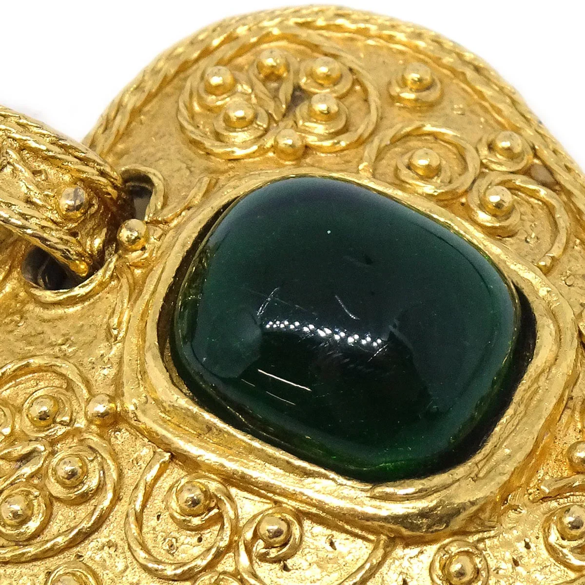Chanel Brooch Pin Gold Gripoix 94A - Image 3