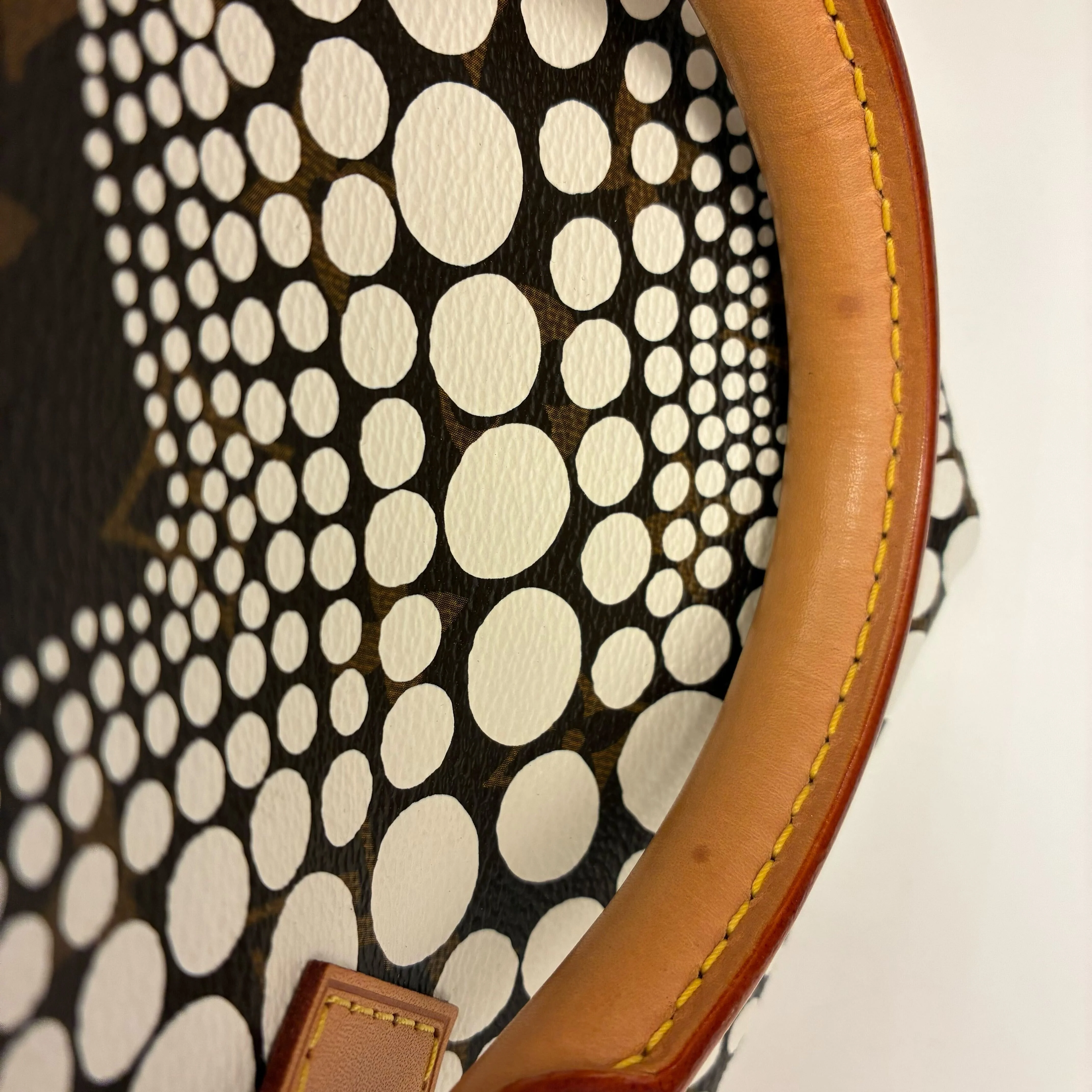 Louis Vuitton Yayoi Kusama 2012 White Monogram Town Speedy 30 Handbag M40690 - Image 12