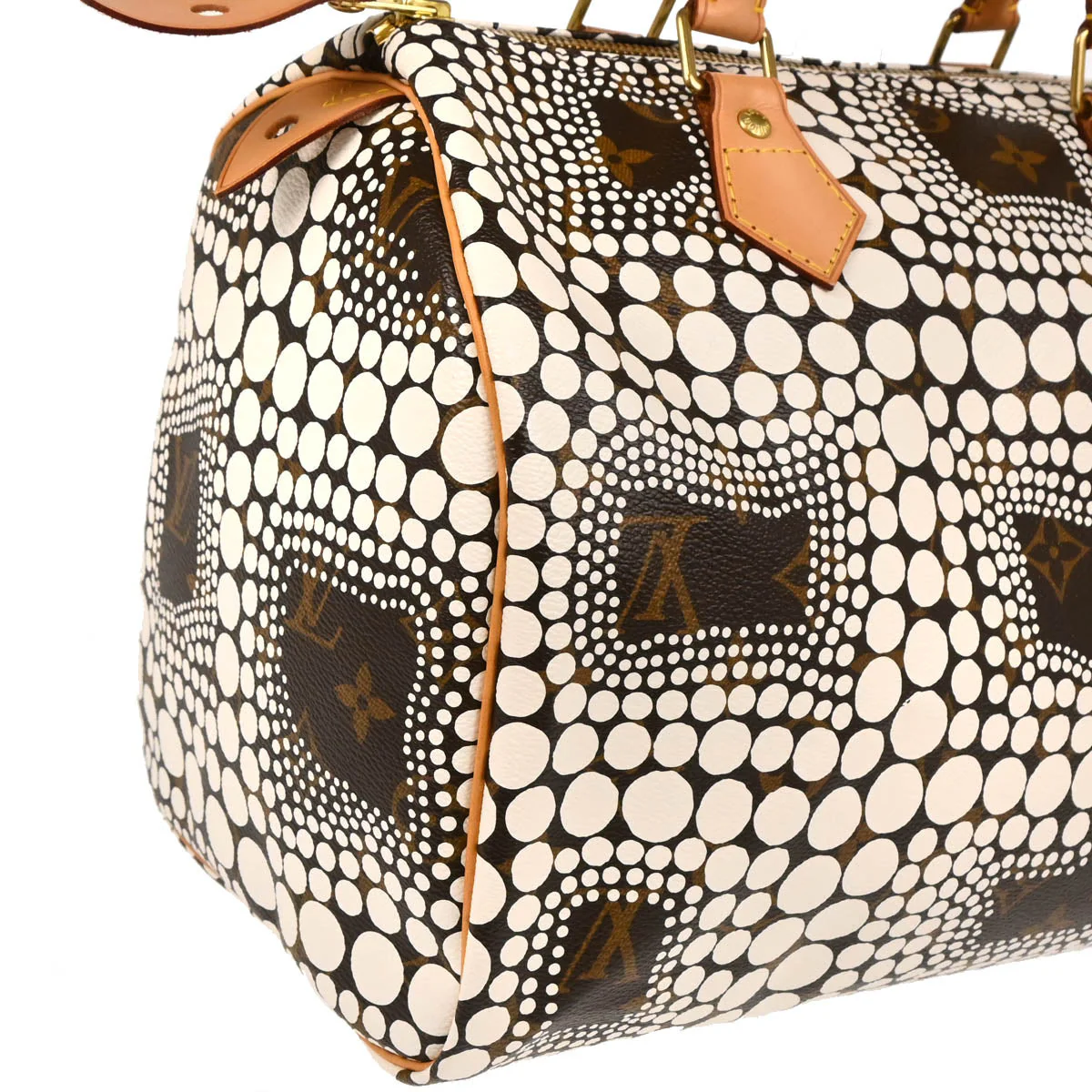 Louis Vuitton Yayoi Kusama 2012 White Monogram Town Speedy 30 Handbag M40690 - Image 3