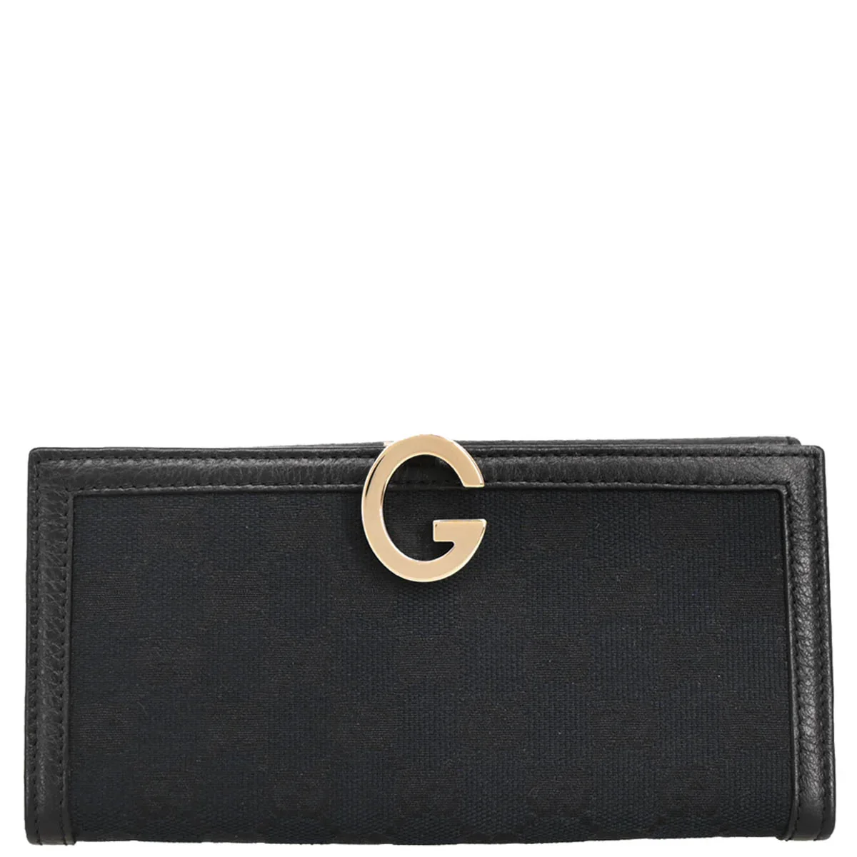 Gucci Black Canvas GG Bifold Wallet