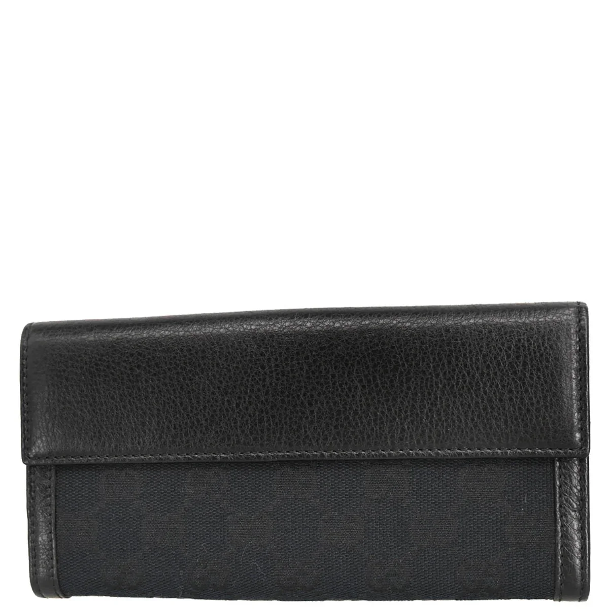 Gucci Black Canvas GG Bifold Wallet - Image 2