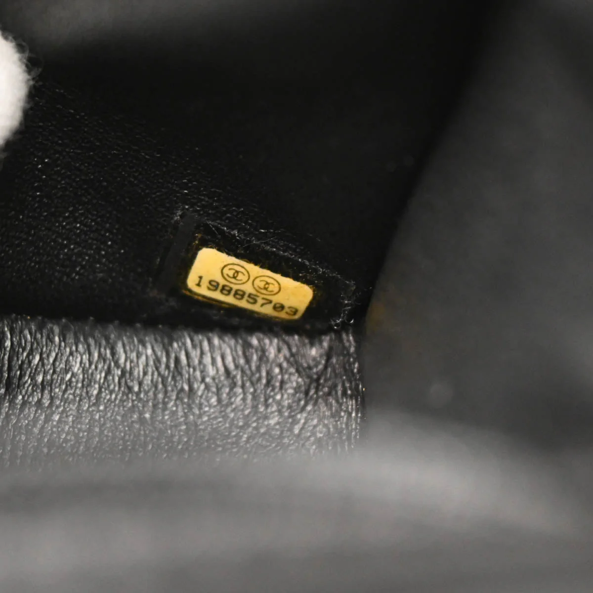 Chanel 2014 Black Lambskin CC Stitch Single Flap Shoulder Bag - Image 11