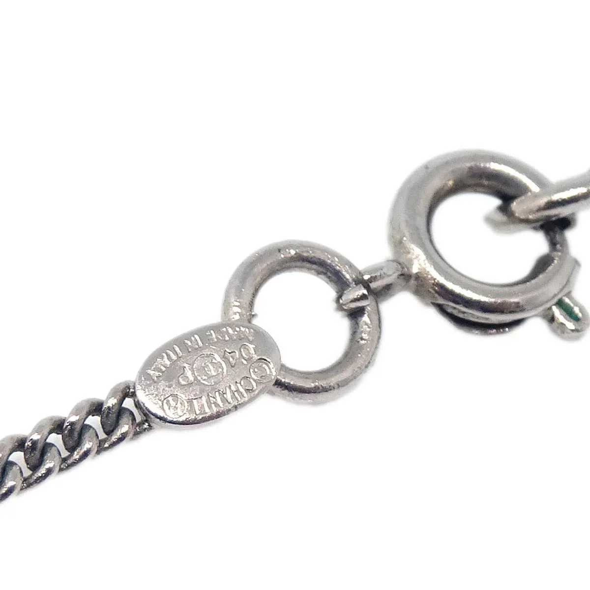 Chanel CC Heart Chain Necklace Silver 04P - Image 4