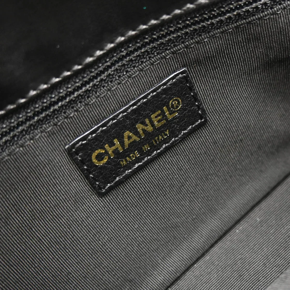 Chanel 2002-2003 Black Lambskin Choco Bar Handbag - Image 10