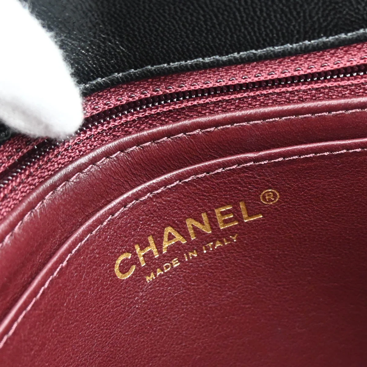 Chanel 2015-2016 Black Lambskin Shoulder Bag - Image 10