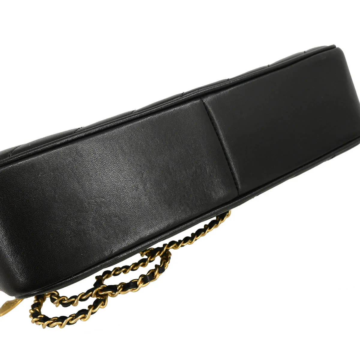 Chanel 2015-2016 Black Lambskin Shoulder Bag - Image 5