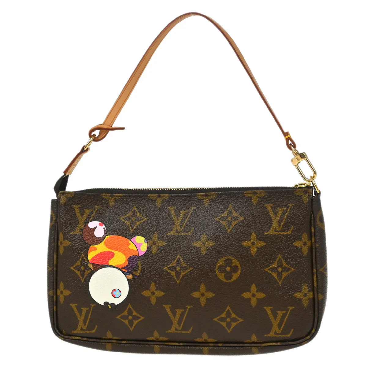 Louis Vuitton 2004 Monogram Panda Pochette Accessoires Handbag M51981 - Image 2