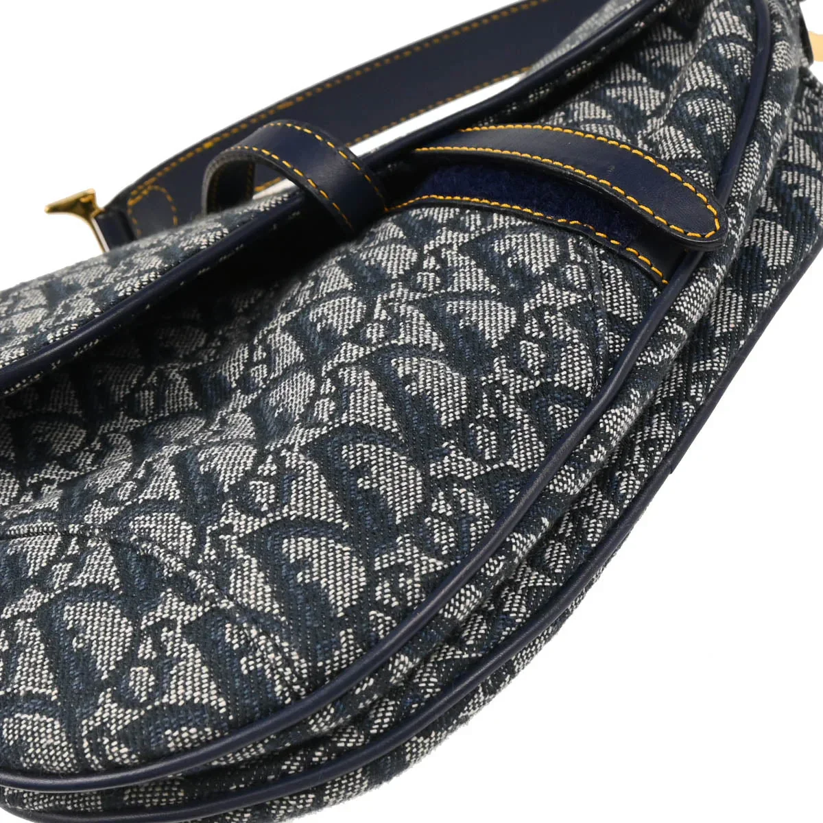 Christian Dior Navy Trotter Saddle Handbag - Image 5