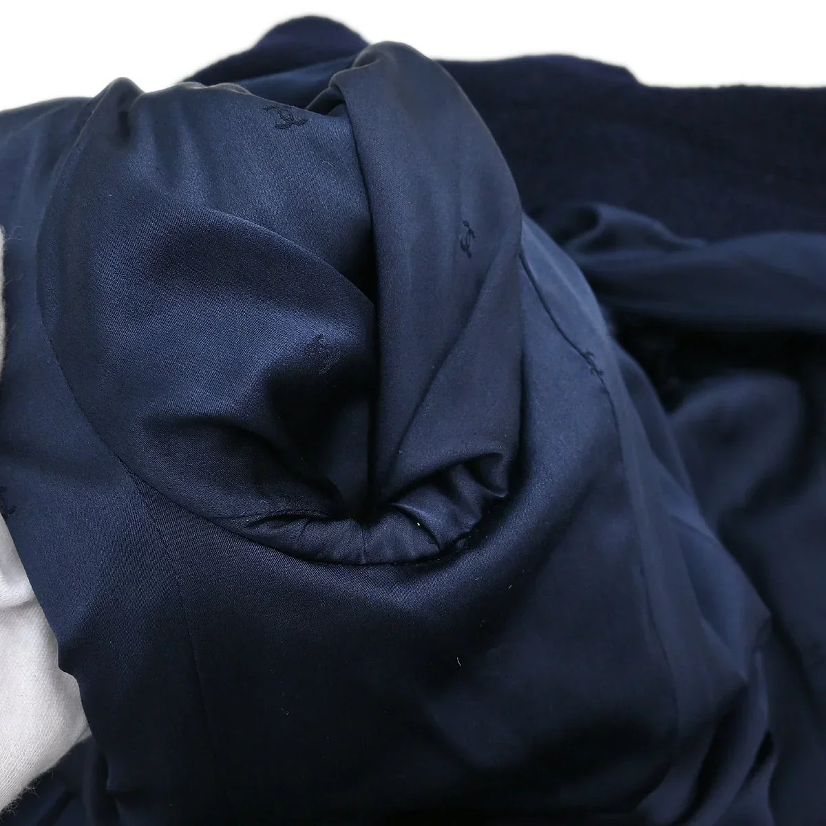 Chanel Set Suit Jacket Skirt Navy #36 95A - Image 7