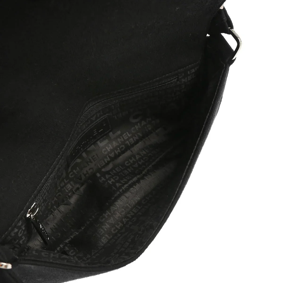 Chanel 2003-2004 Black Cotton Ice Cube Shoulder Bag - Image 4