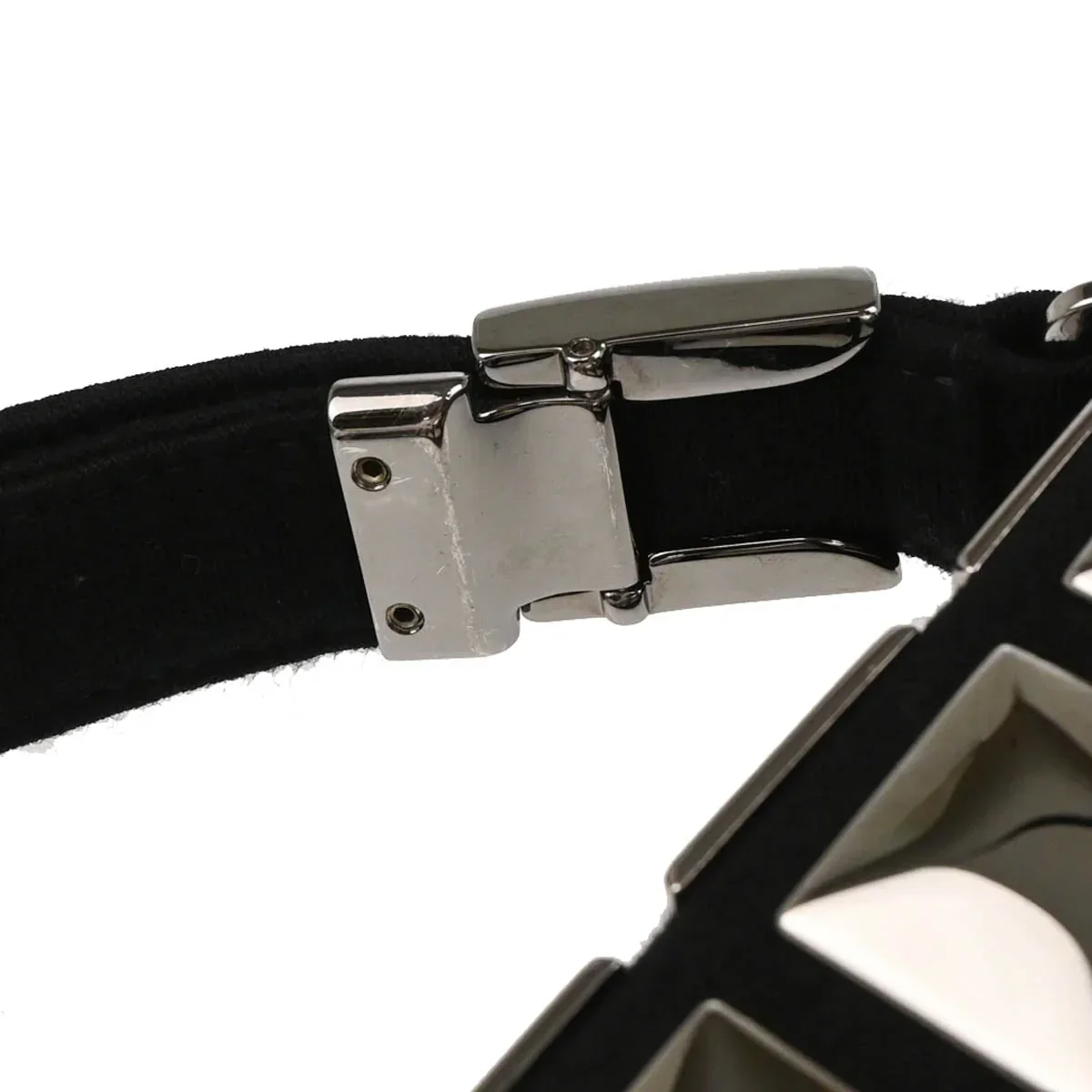 Chanel 2003-2004 Black Cotton Ice Cube Shoulder Bag - Image 7