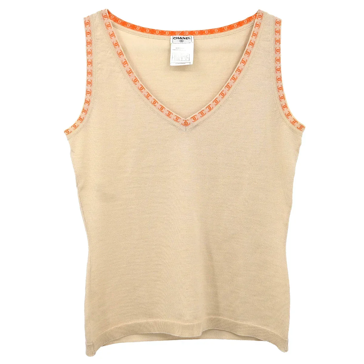 Chanel 2001 Cashmere V-Neck Tank Top #36 - Image 2