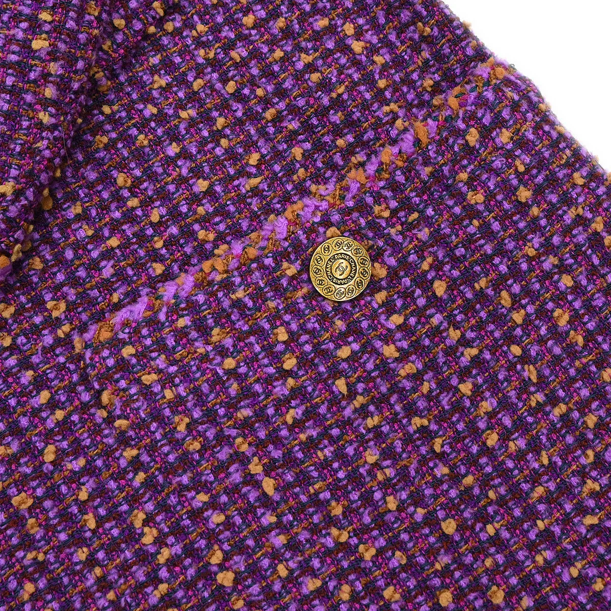 Chanel 1997 Set Jacket Pants Purple #38 - Image 3