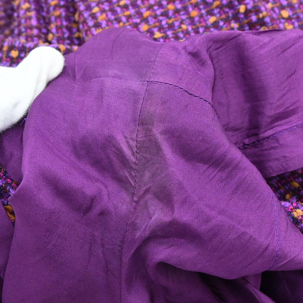 Chanel 1997 Set Jacket Pants Purple #38 - Image 8