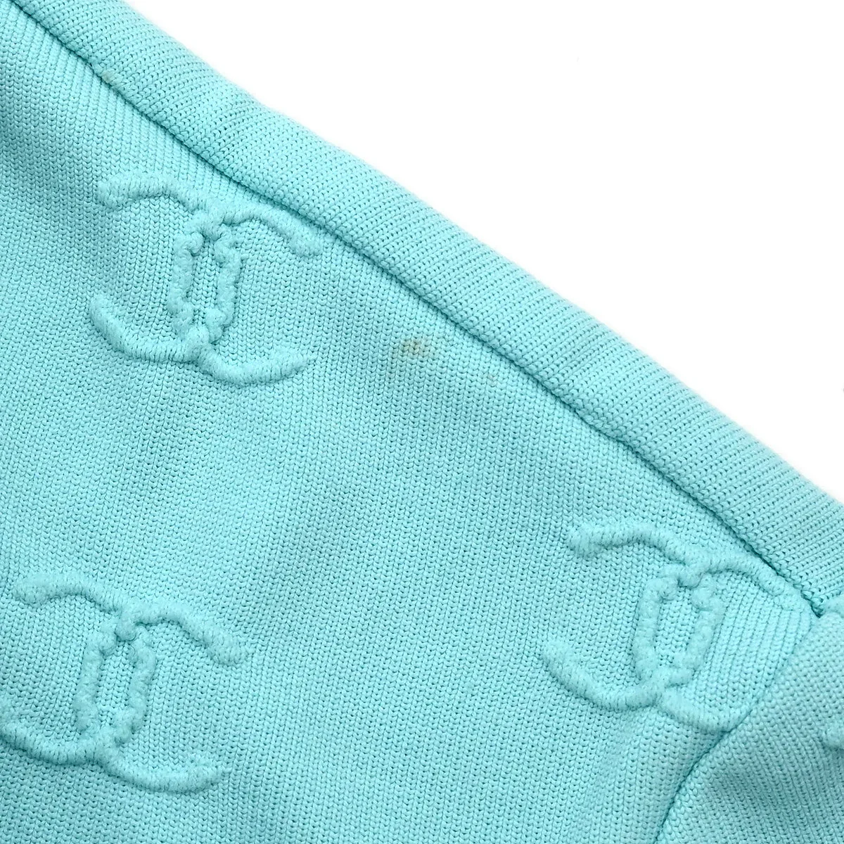 Chanel Cropped T-shirt Top Light Blue #42 - Image 8