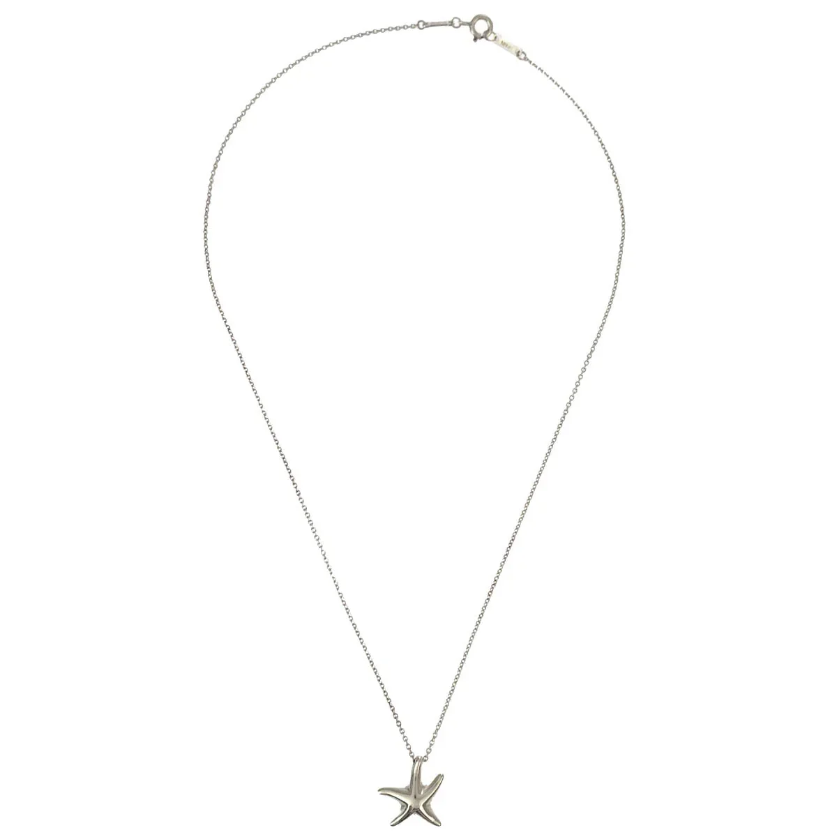 Tiffany & Co. Starfish Pendant Necklace 925 Silver - Image 2