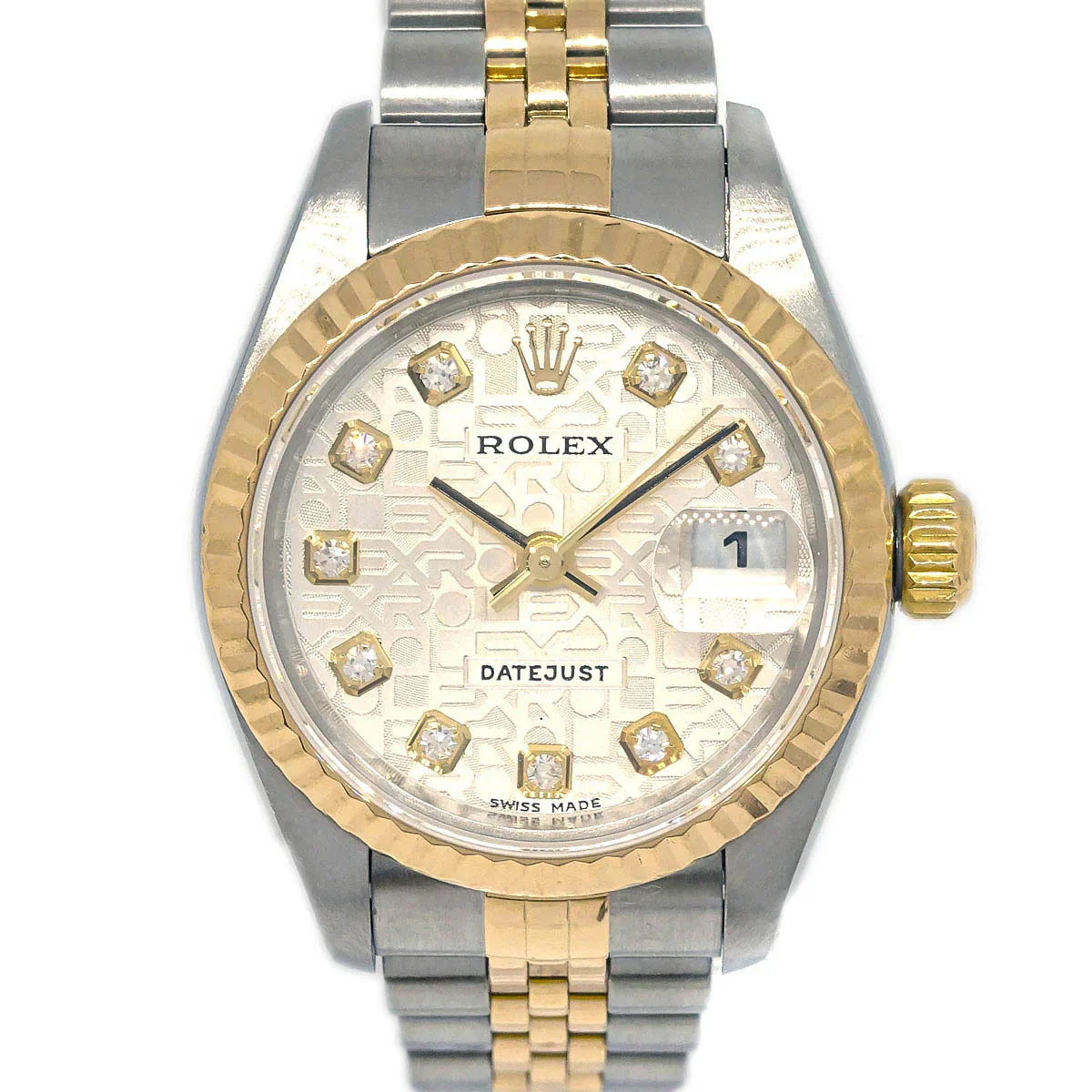 Rolex Oyster Perpetual Datejust 26mm Ref.79173 Watch 18KYG SS Diamond