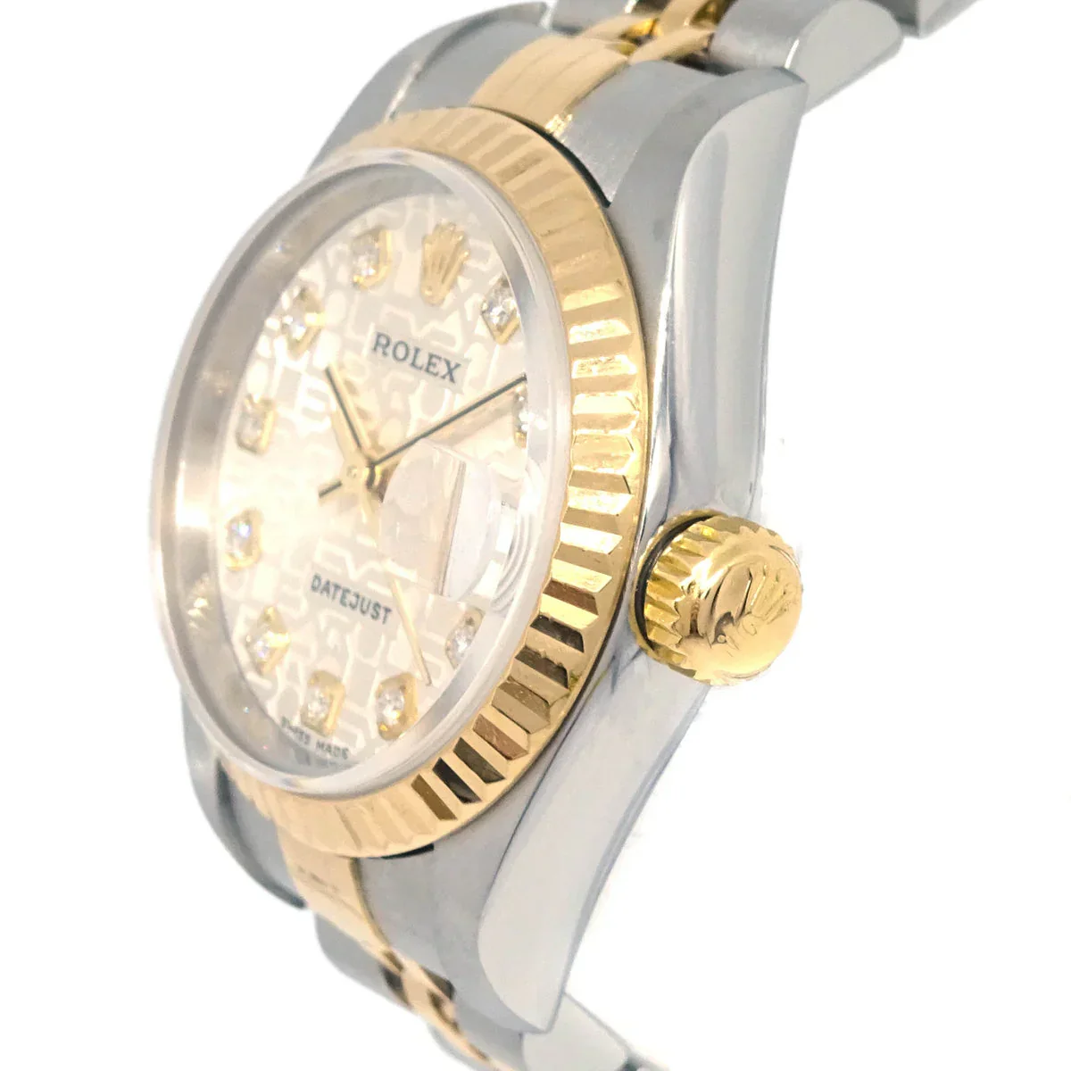 Rolex Oyster Perpetual Datejust 26mm Ref.79173 Watch 18KYG SS Diamond - Image 3