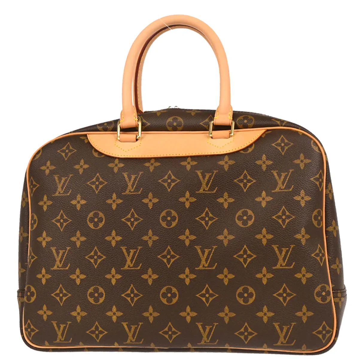 Louis Vuitton 2002 Monogram Deauville Bowling Vanity Handbag M47270 - Image 2