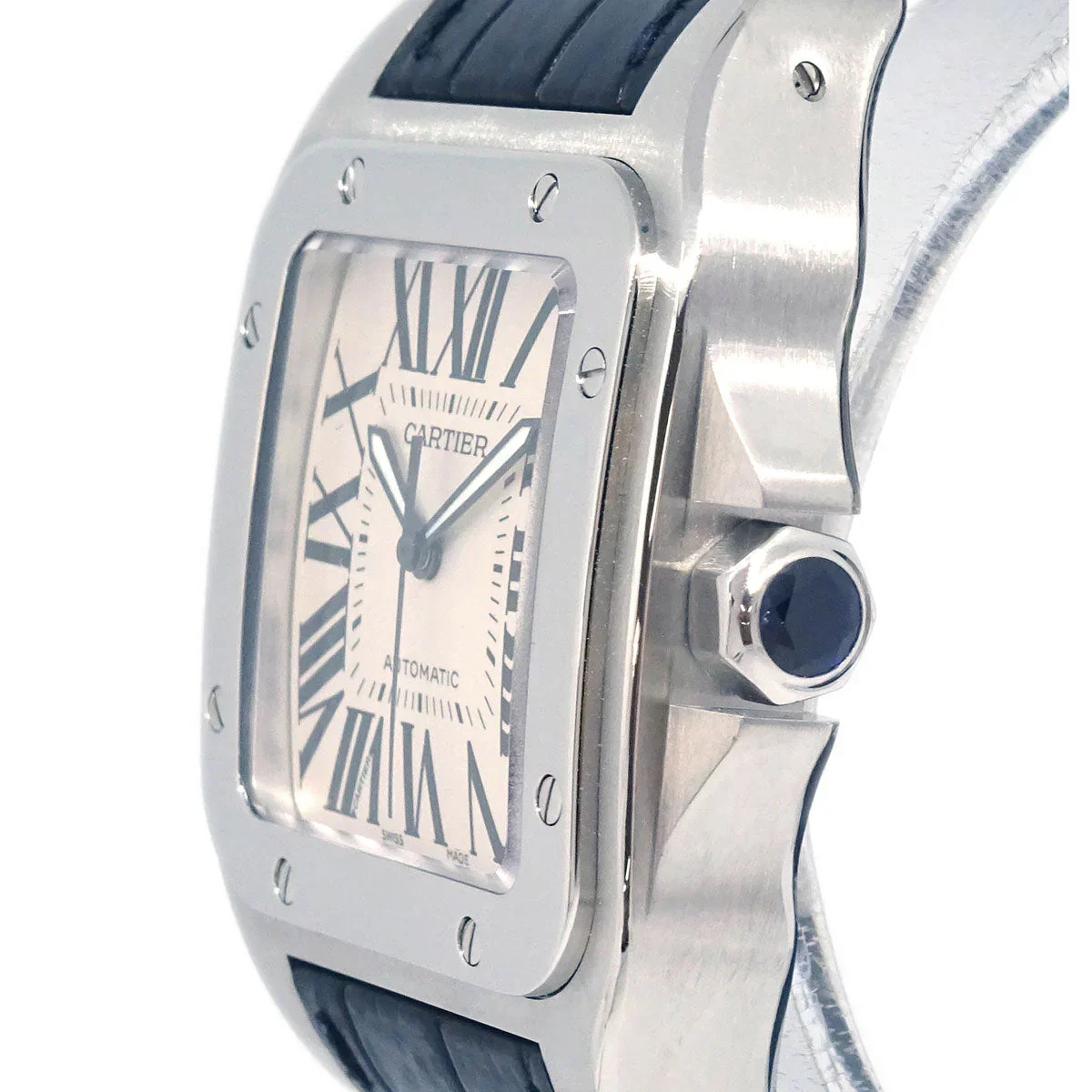 Cartier * Santos 100 LM Ref.W20073X8 Self-winding Watch SS - Image 3