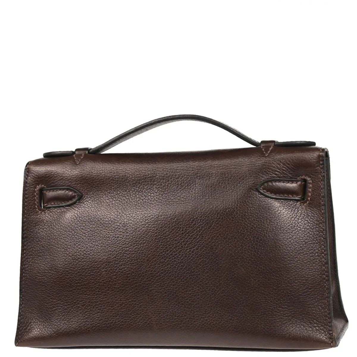 Hermes 2005 Ebene Evergrain Kelly Pochette Handbag - Image 2