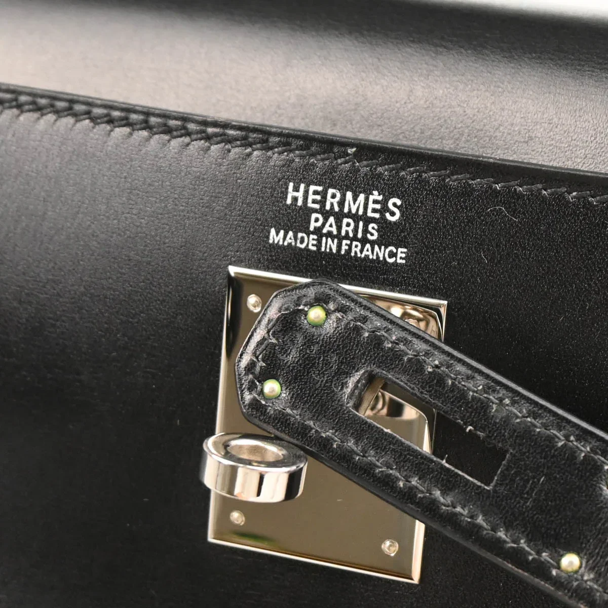 Hermes Black Box Calf Kelly 32 Retourne 2way Shoulder Handbag - Image 10