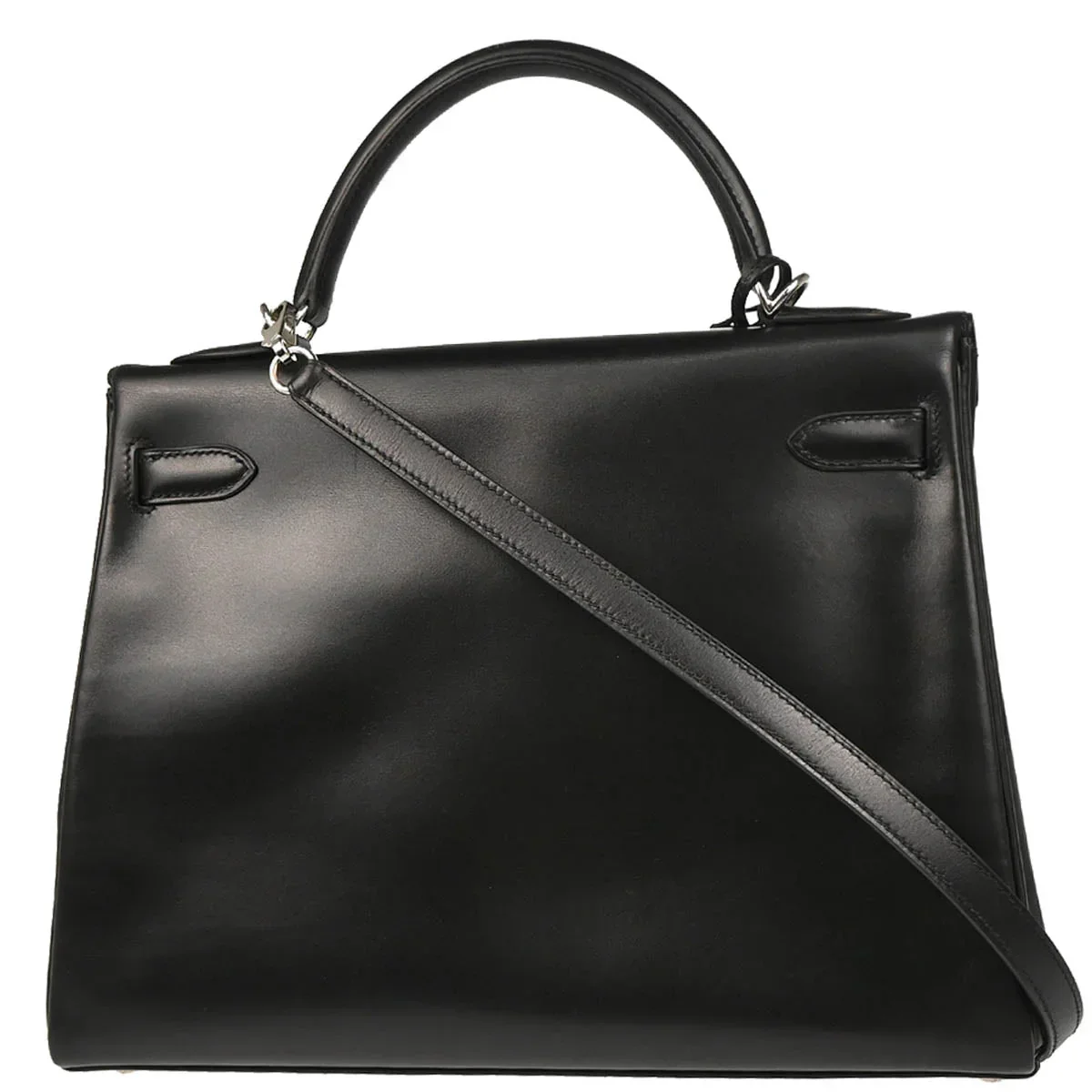 Hermes Black Box Calf Kelly 32 Retourne 2way Shoulder Handbag - Image 2