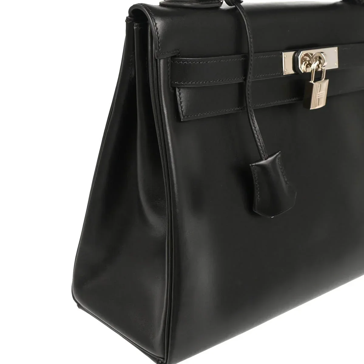 Hermes Black Box Calf Kelly 32 Retourne 2way Shoulder Handbag - Image 3