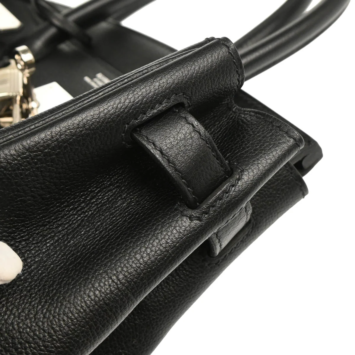 Hermes 2018 Black Evergrain Birkin 30 Handbag - Image 5