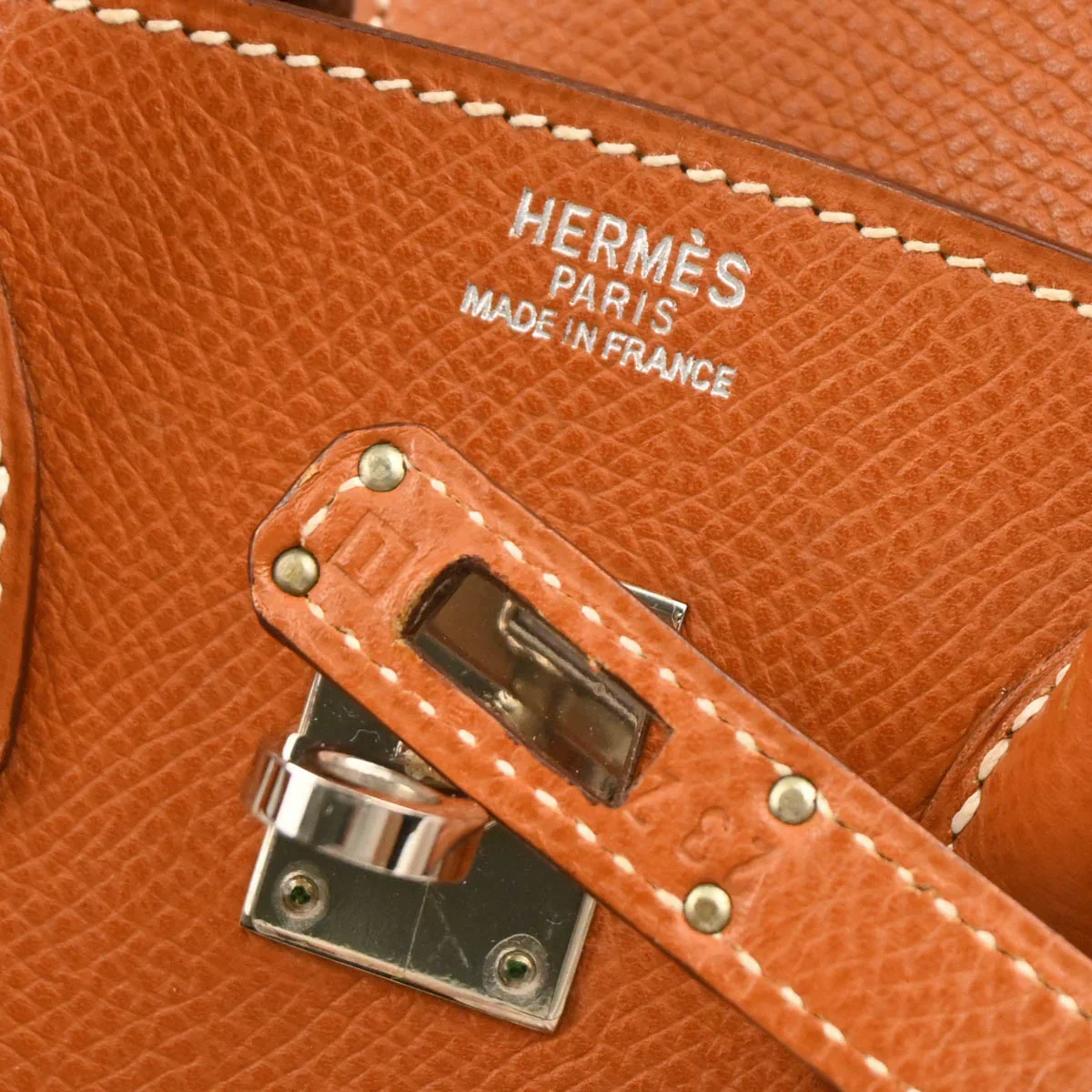Hermes Gold Epsom Birkin 25 Handbag - Image 9