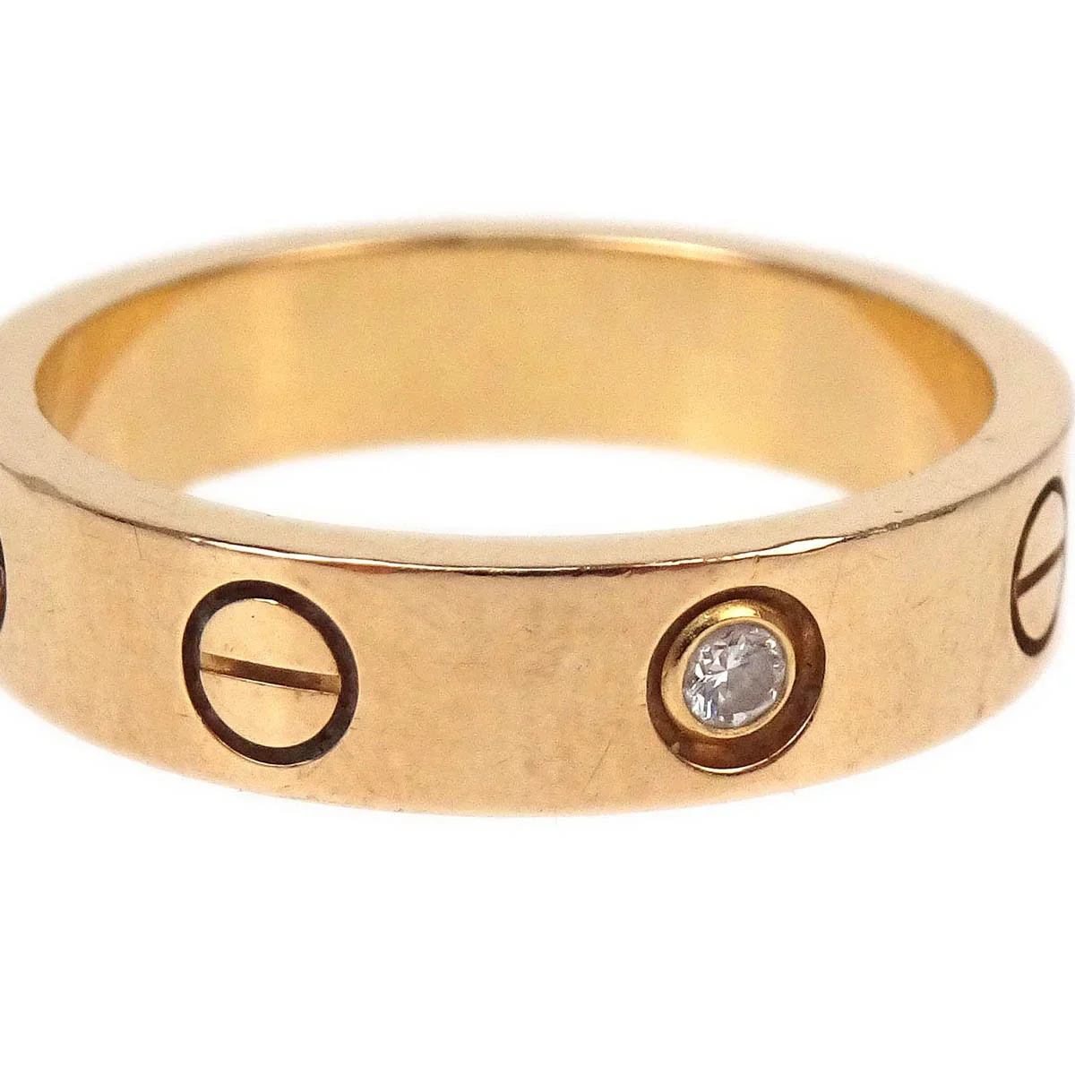 Cartier Mini Love Ring RES891 Au750 Diamond #48 - Image 3