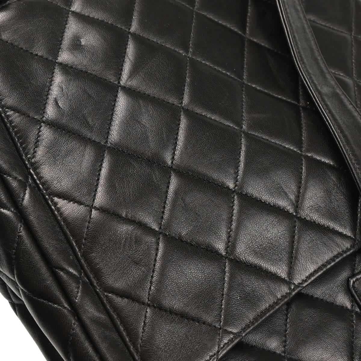 Chanel 1994-1996 Black Lambskin Backpack - Image 7
