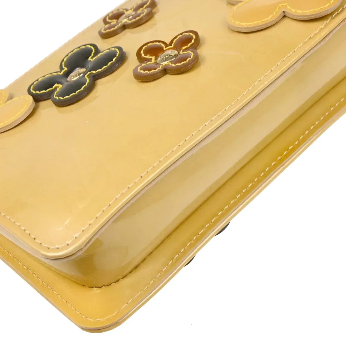 Louis Vuitton 2002 Beige Vernis Flower Lexington Handbag M92246 - Image 4