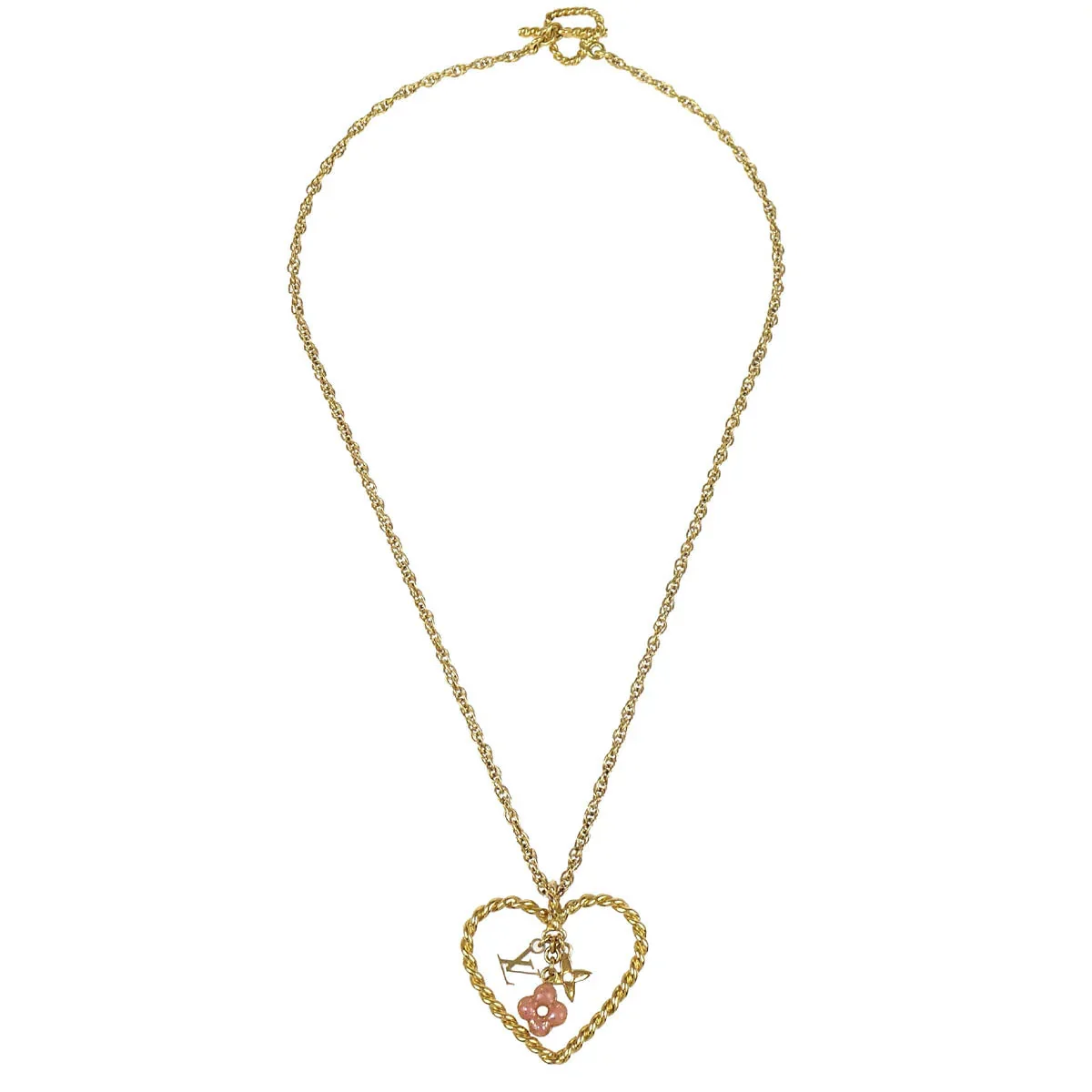 Louis Vuitton 2009 Sweet Monogram In My Heart Pendant Necklace M65951 GP1019 - Image 2