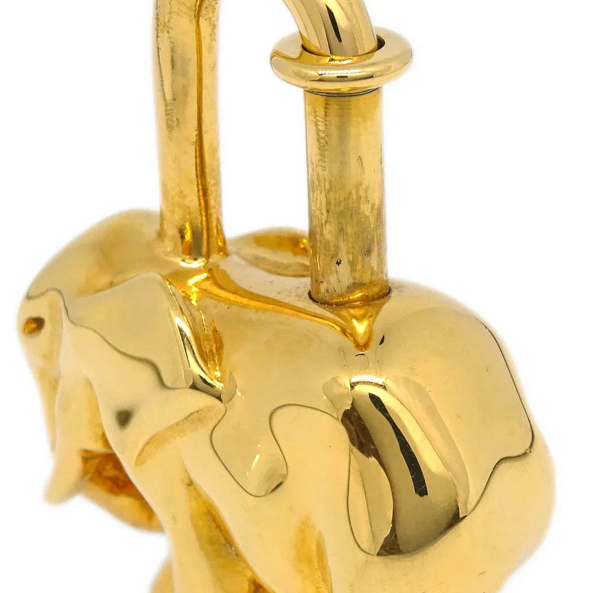 Hermes 1988 Elephant Cadena Gold Small Good - Image 3