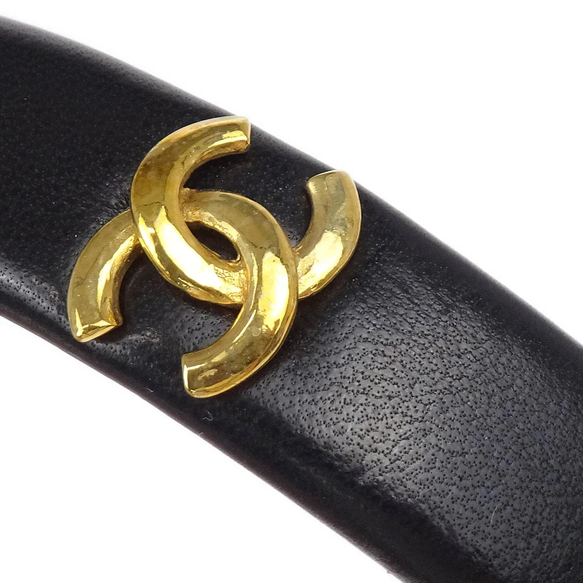 Chanel CC Headband Hair Accessories Black - Image 3
