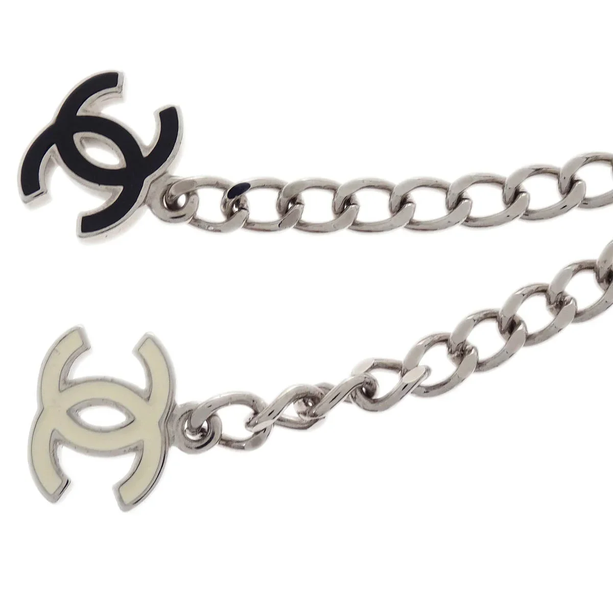 Chanel Camellia Charm Chain Belt Silver 05P - Image 3
