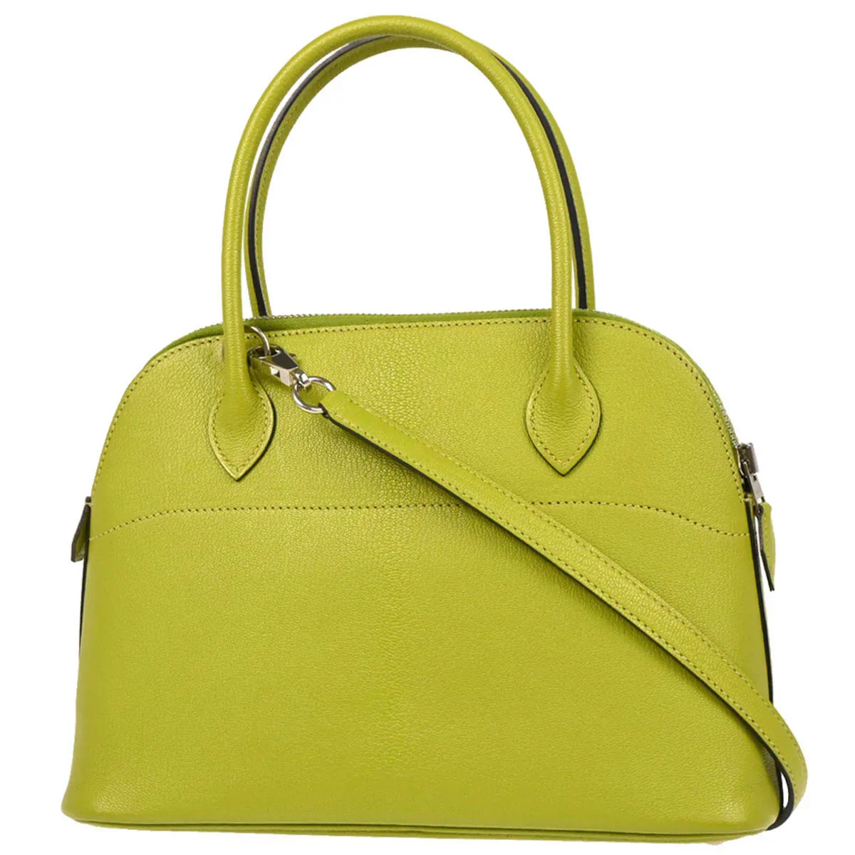 Hermes 2008 Anis Green Chevre Bolide 27 Handbag - Image 2
