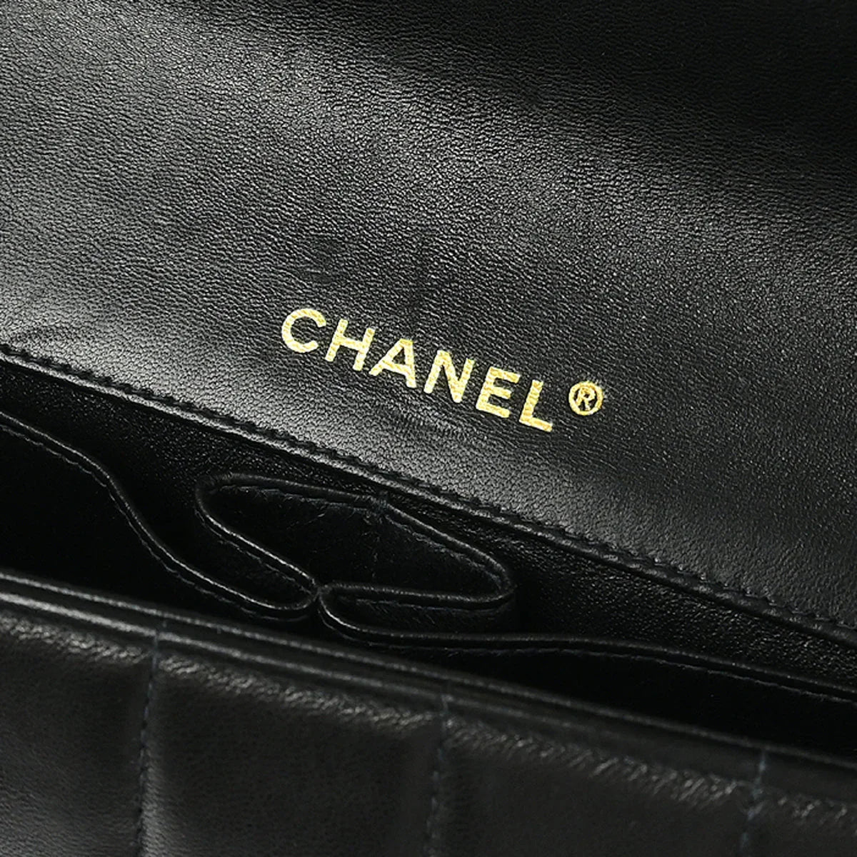 Chanel 2003-2004 Black Lambskin East West Choco Bar Shoulder Bag - Image 10