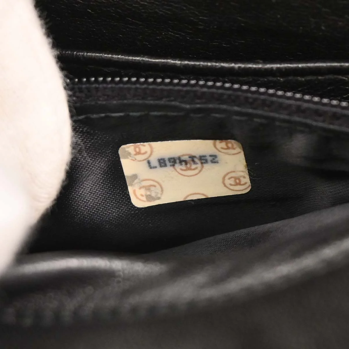 Chanel 1991-1994 Black Lambskin Camera Bag Mini - Image 10
