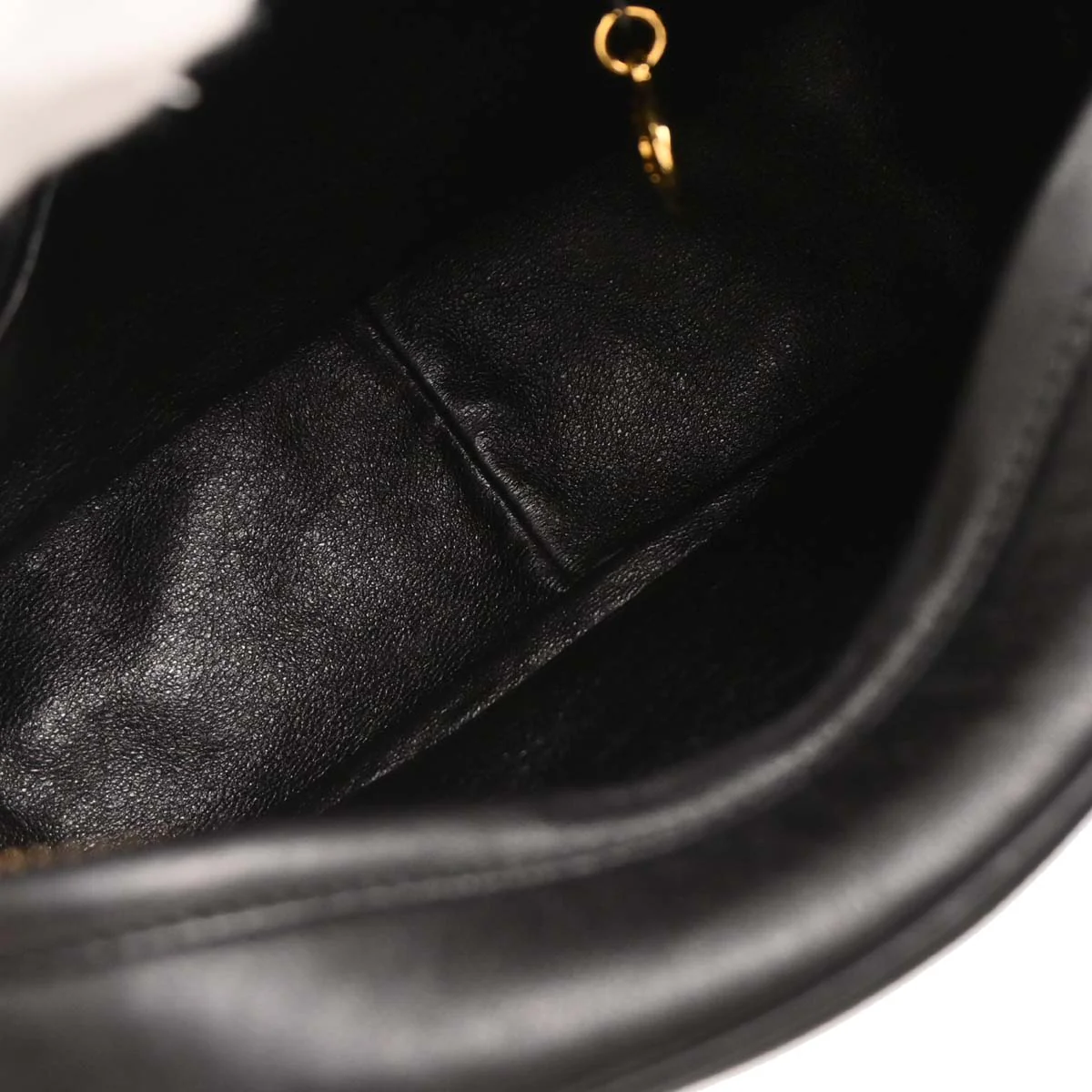 Chanel 1991-1994 Black Lambskin Camera Bag Mini - Image 8