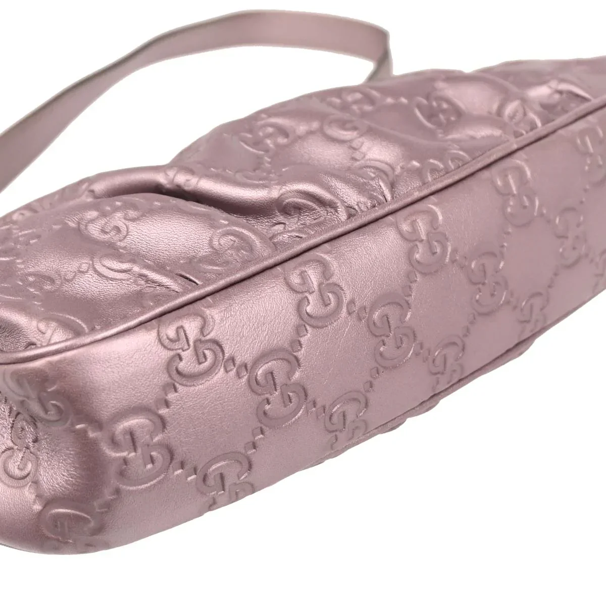 Gucci Metallic Light Purple Leather Handbag - Image 4