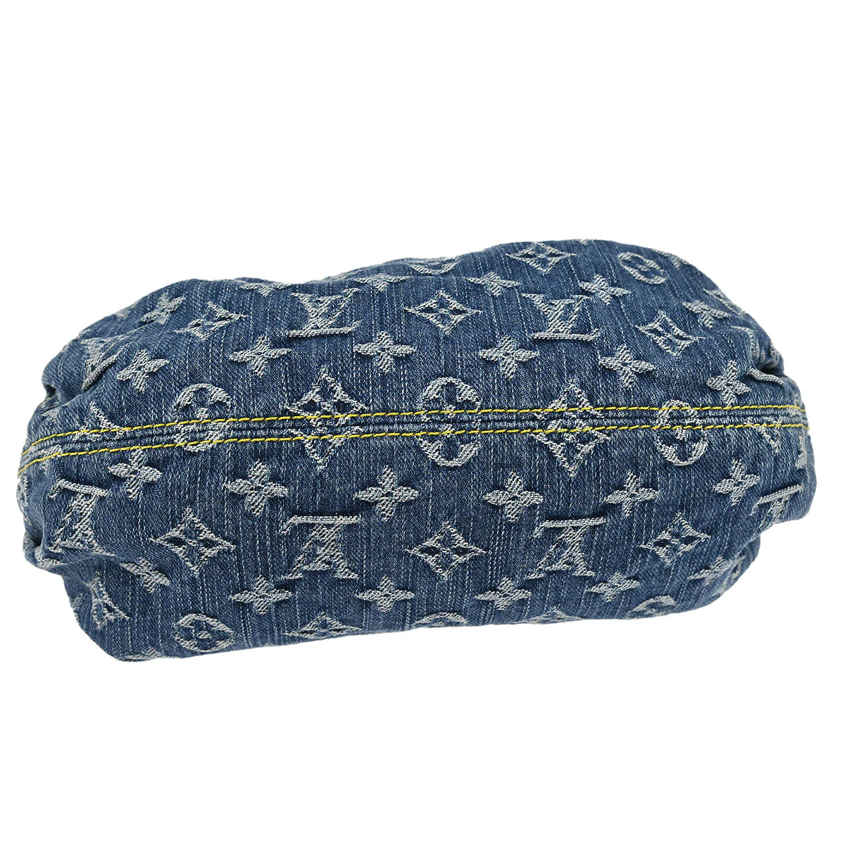 Louis Vuitton 2005 Blue Monogram Denim Pleaty Handbag M95020 - Image 3
