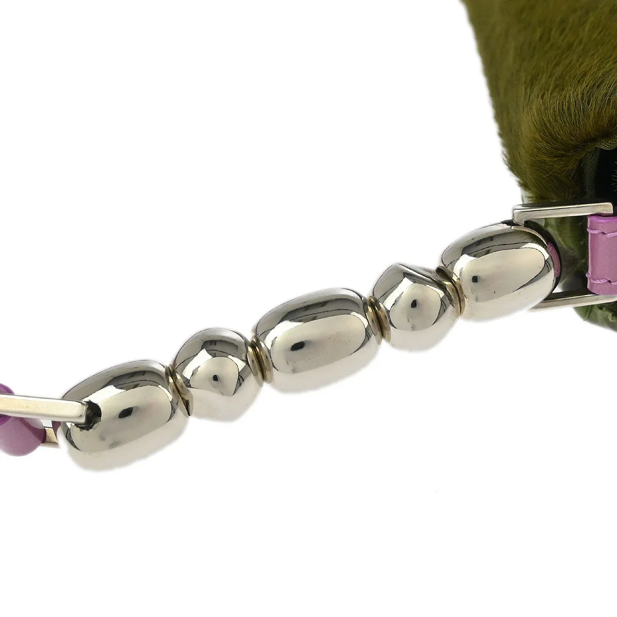Christian Dior * 2000 Moss Green Pony Hair Python Malice Pearl Handbag - Image 5