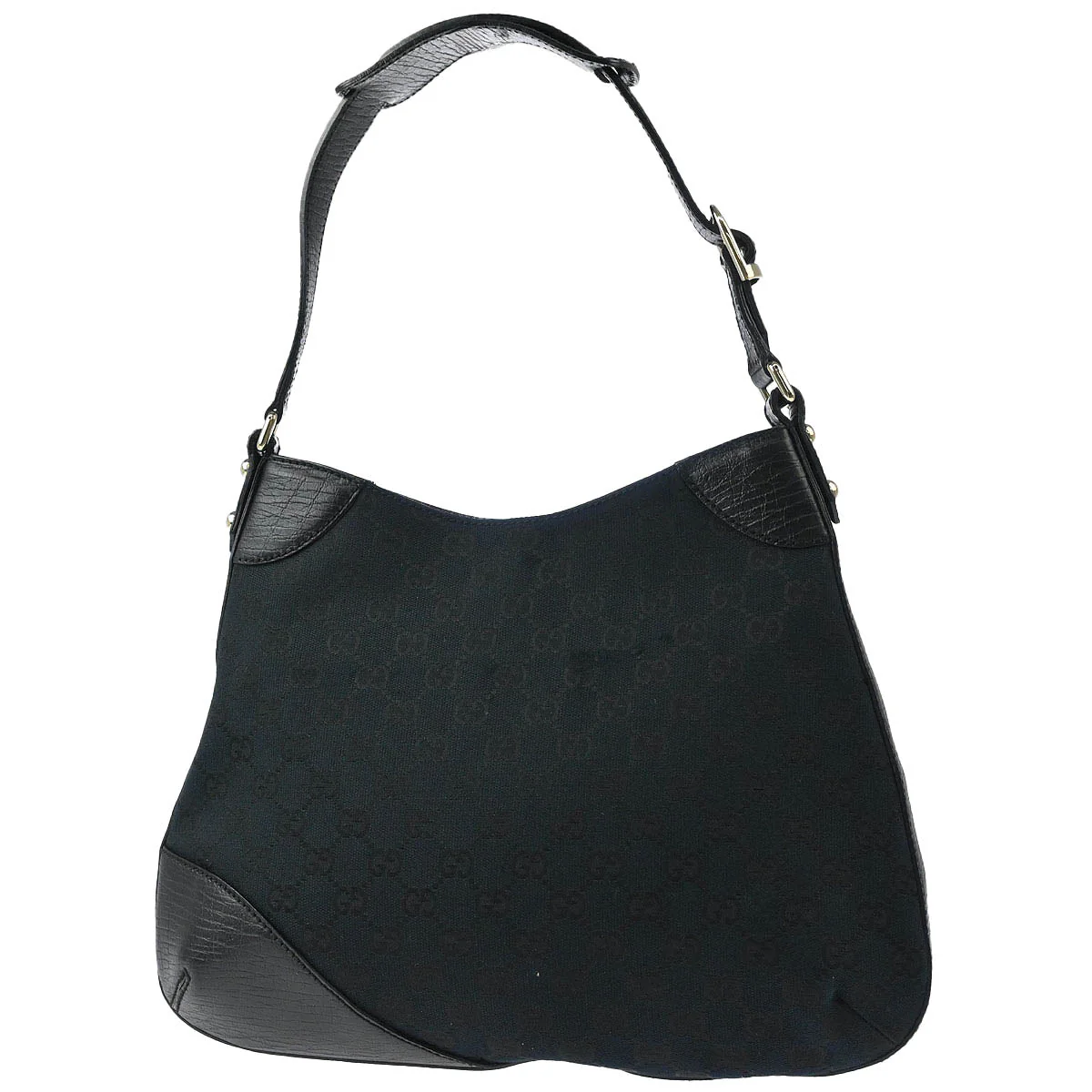 Gucci Black GG Horsebit Handbag - Image 2