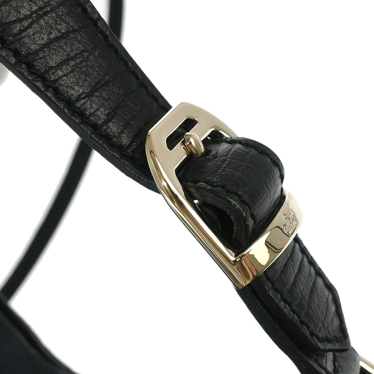 Gucci Black GG Horsebit Handbag - Image 6