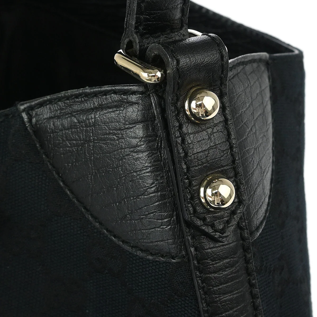 Gucci Black GG Horsebit Handbag - Image 7