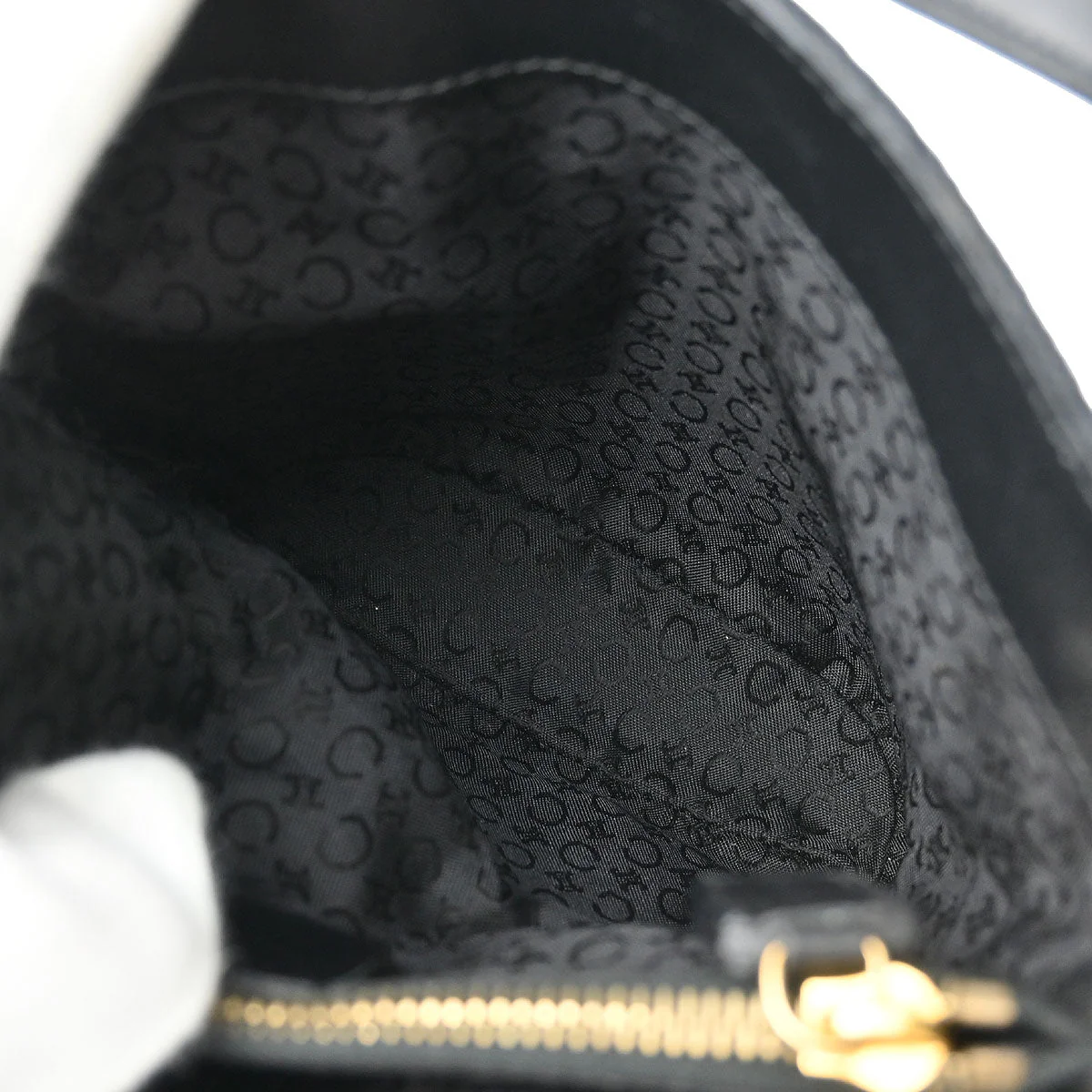 Celine Black Canvas C Macadam Tote Handbag - Image 8